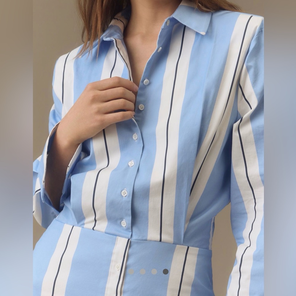 BNWT GRAY LAB POWER MINI IN BLUE WHITE STRIPE